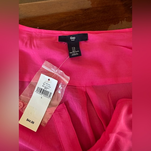 Gap Women's Pink Shirt Blouse Size L NWT Long Sleeve - Picture 6 of 9